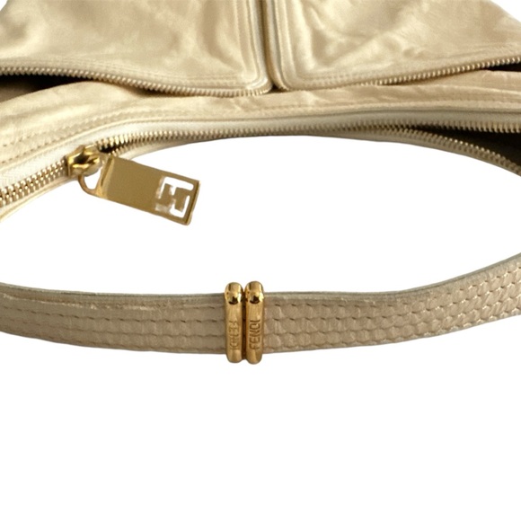 FENDI Zucca Zip Hobo Shoulder Bag - Picture 8 of 13